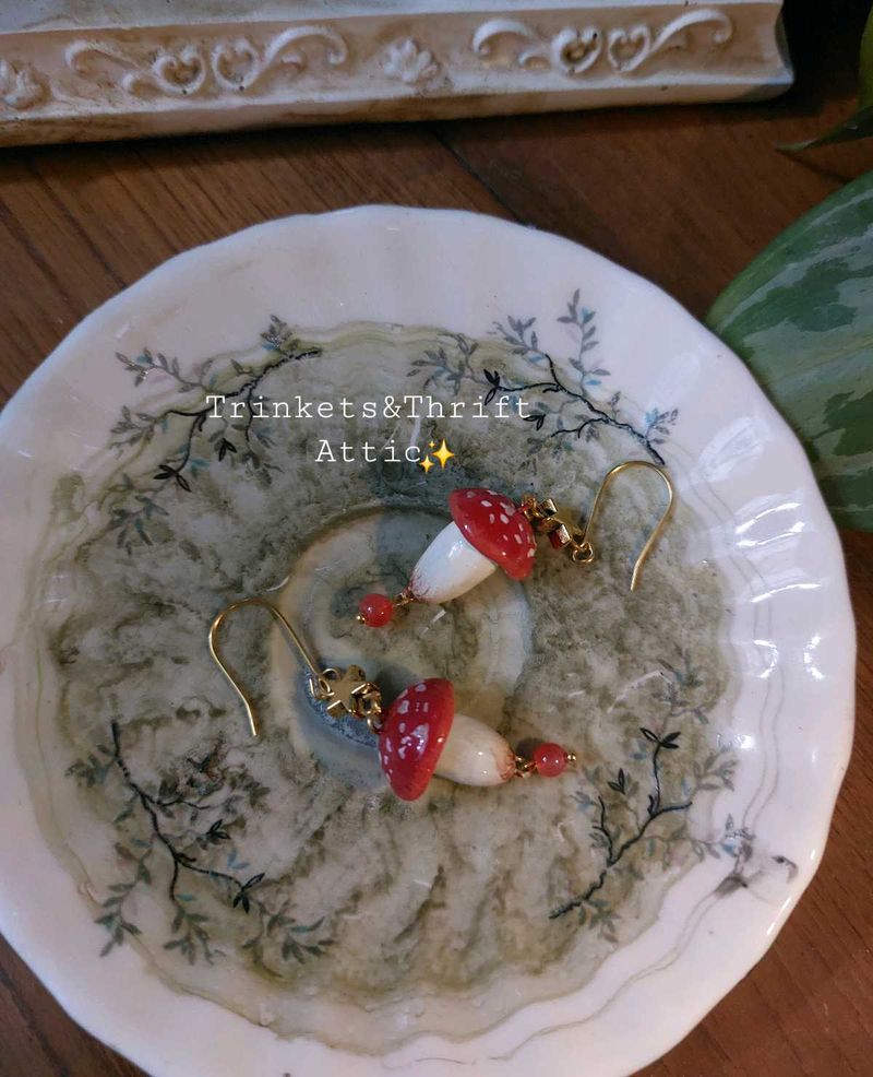 Magical Forest Mushroom Earrings