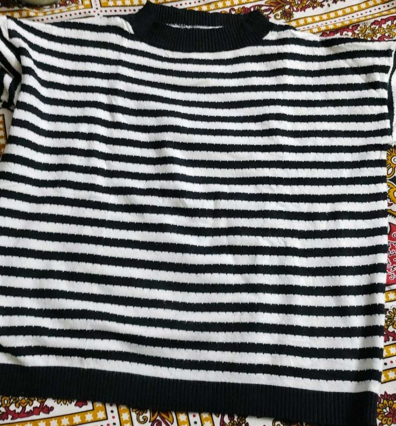 Striped Knit Sweater