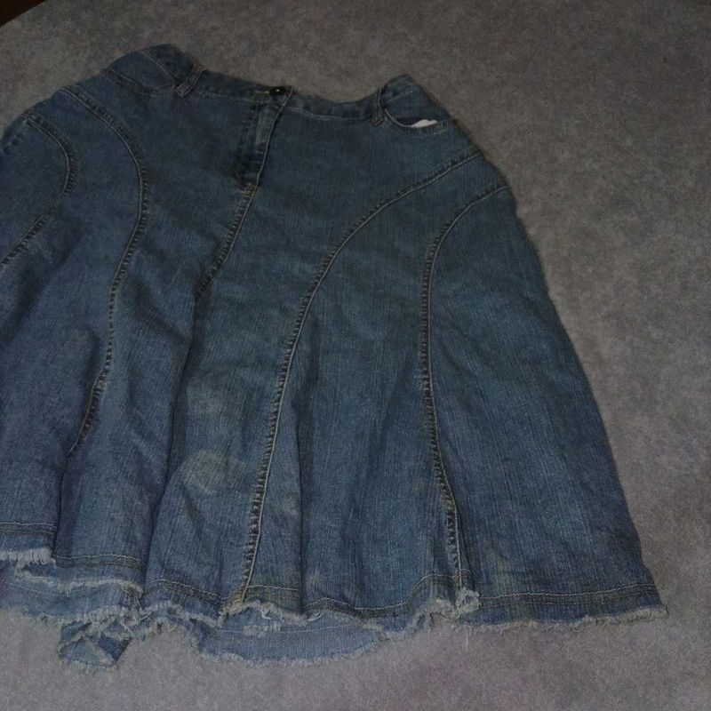 Midi Denim Skirt