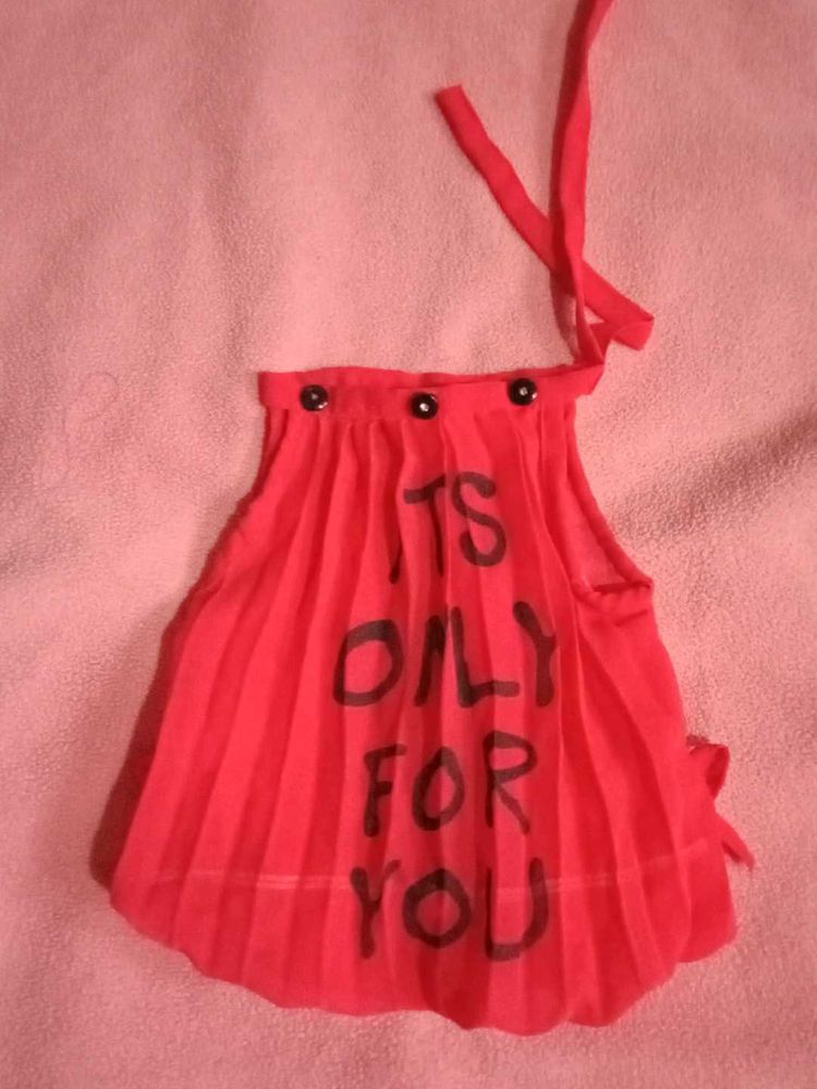 Red &#39;Its Only For You&#39; Top