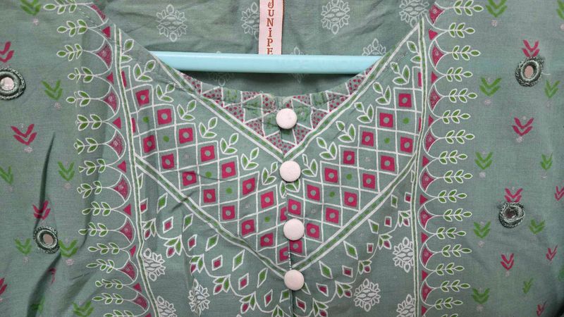 Elegant Green short peplum Kurti