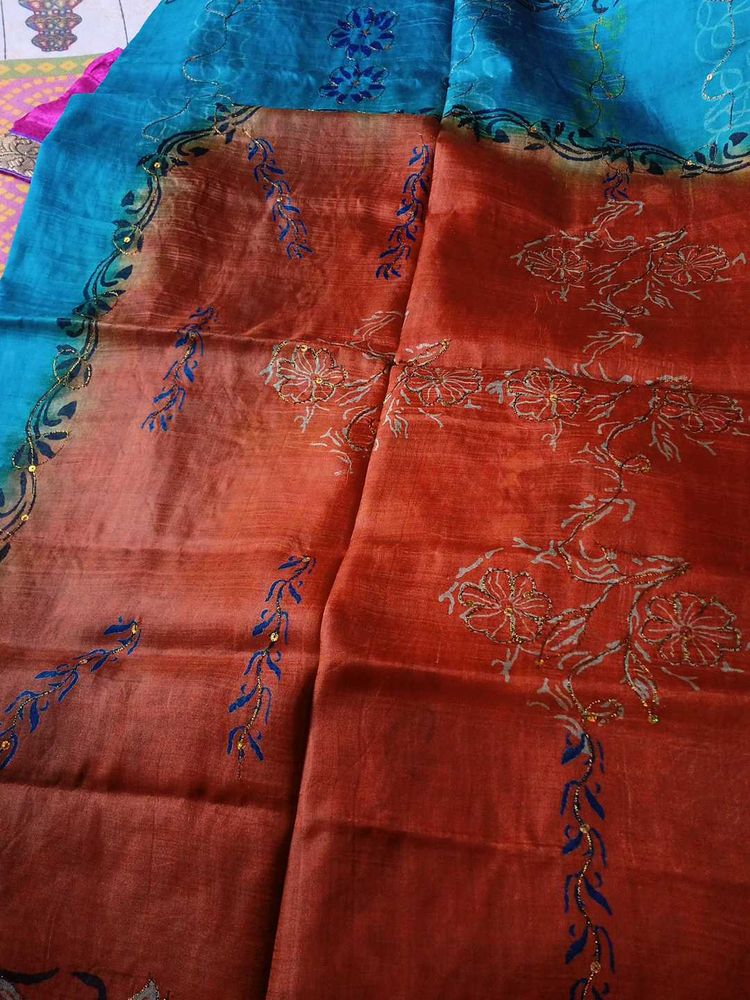 Elegant Embroidered Saree