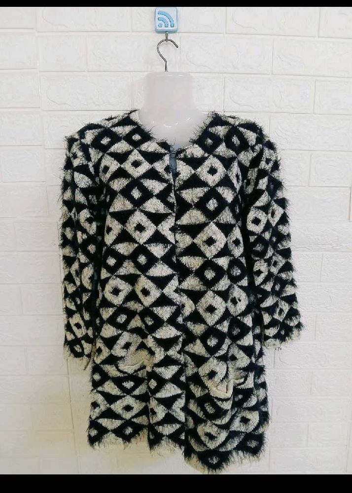 Shrug Style Woollen Cardigan For Women
