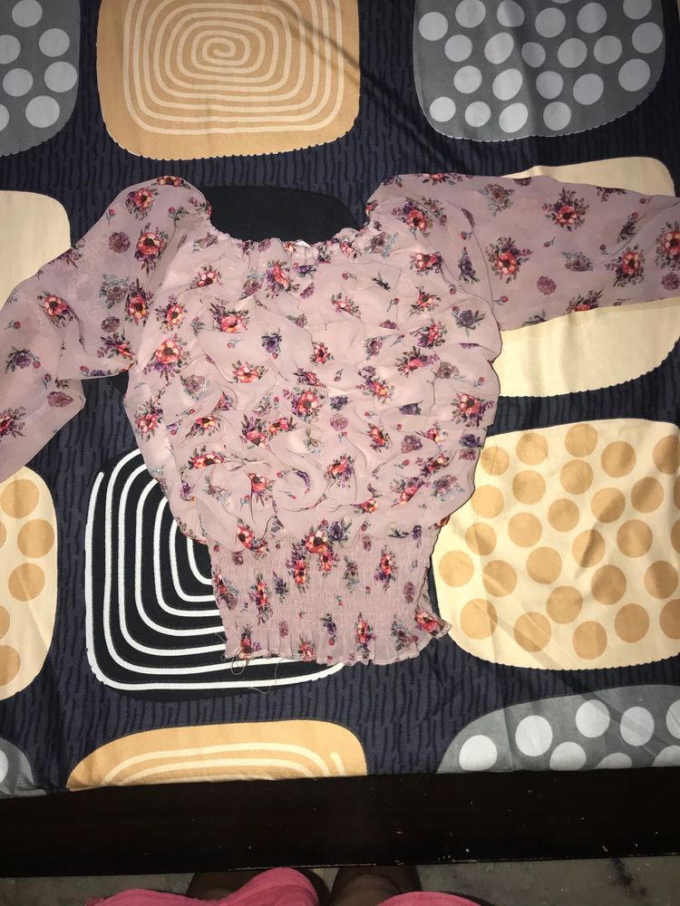 Floral Print Long Sleeve Top🌸Free delivery