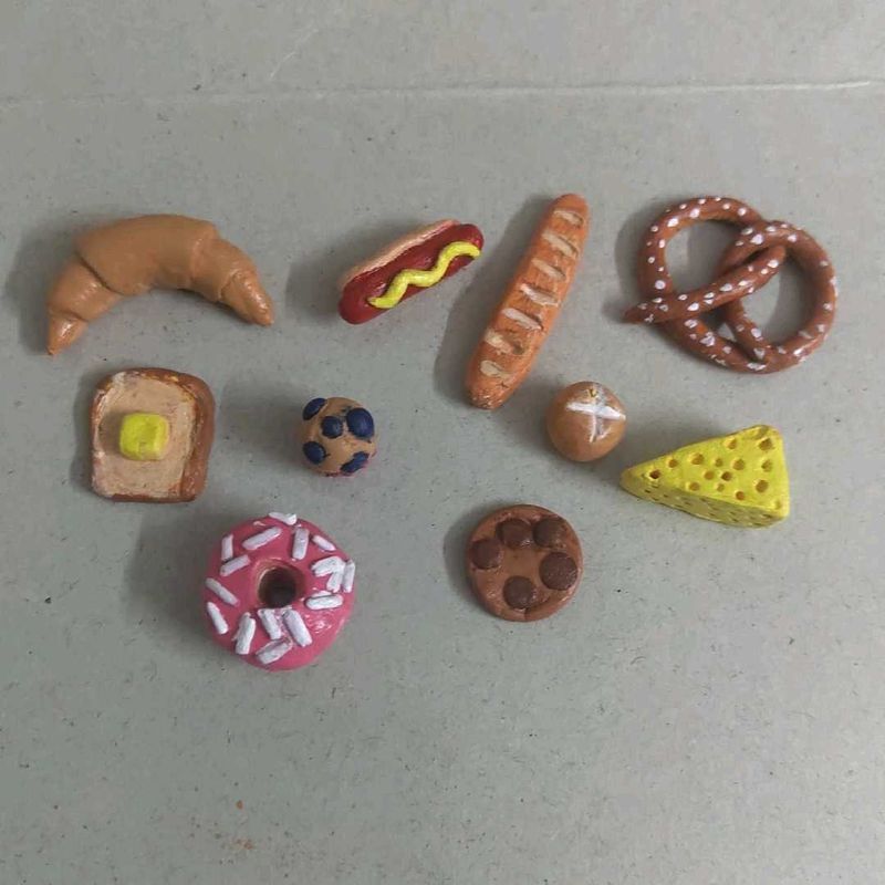 Miniature Clay Food Set