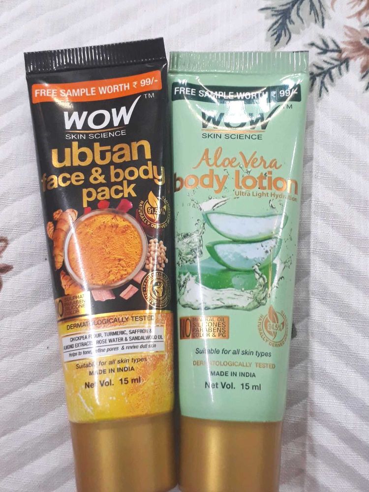 Face And Body Pack N Aloe vera Lotion