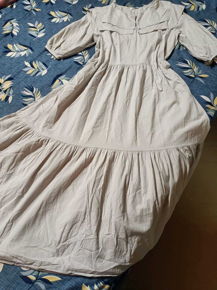 VINTAGE-INSPIRED TIERED MAXI DRESS