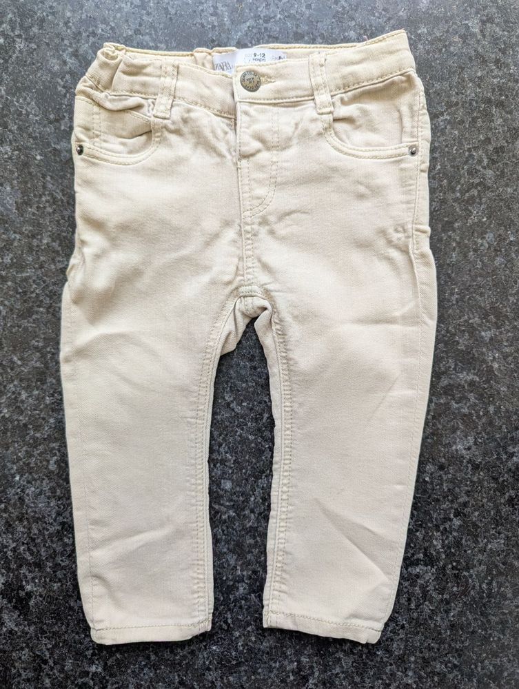 Original Zara Baby Boy Beige Jeans (9-12 Months)