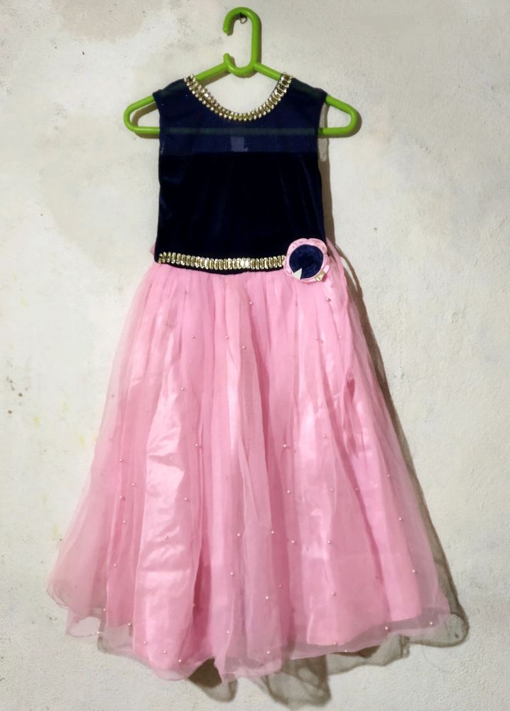 New Velvet Frock For Girls