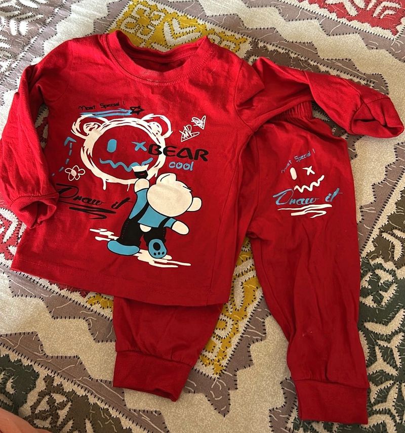 Cute Bear Pajama Set