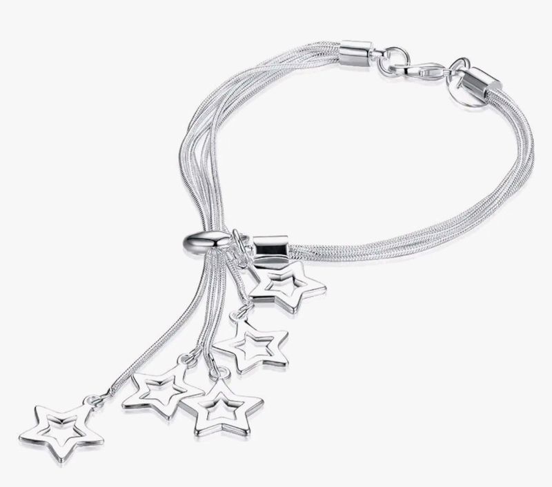 Star Charm Silver Bracelet