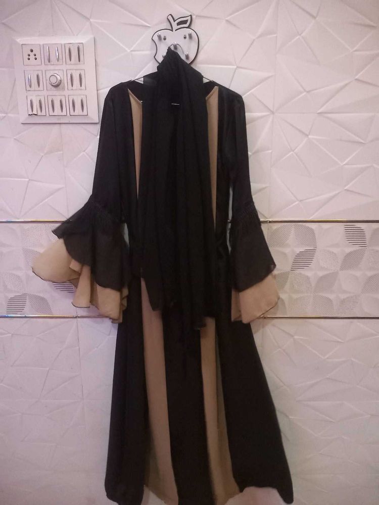Frill Abaya With Hijab