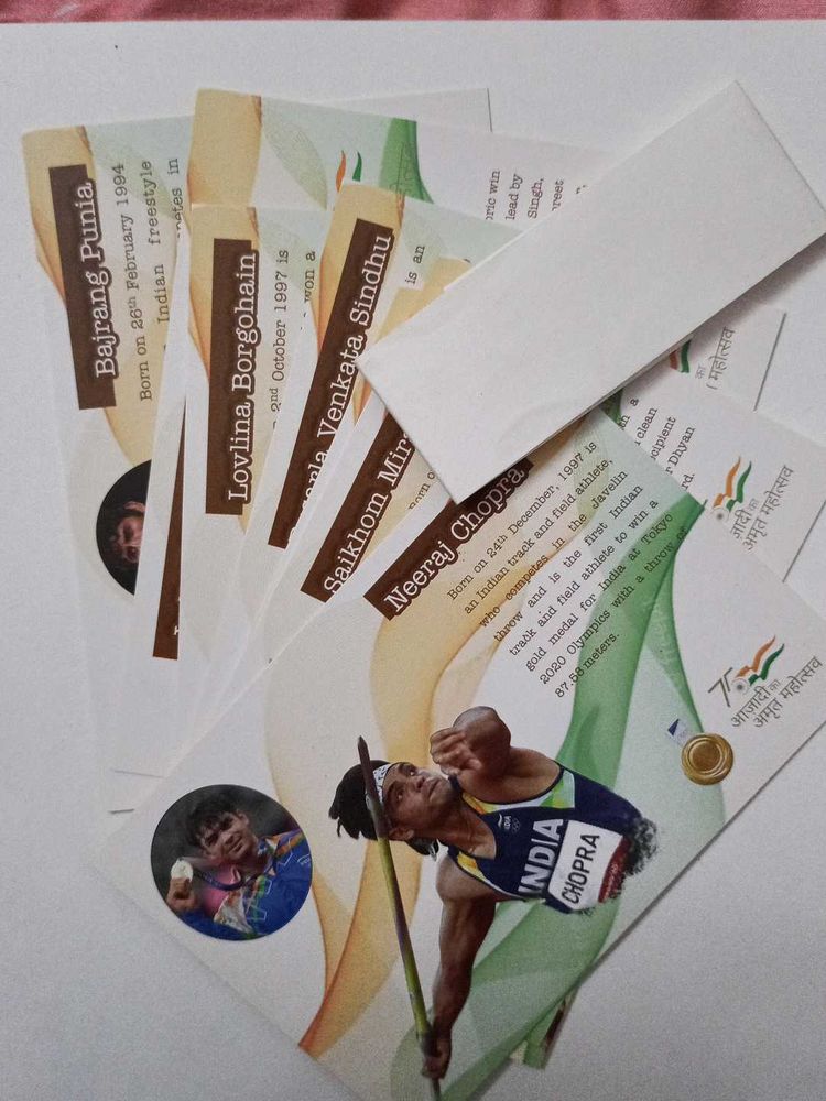 India Post Released Olympics Medal Winner Card