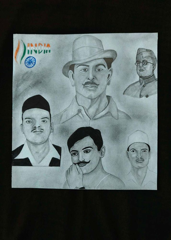 Indian Freedom Fighters Art