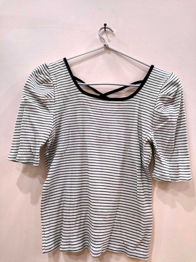 White Korean Top