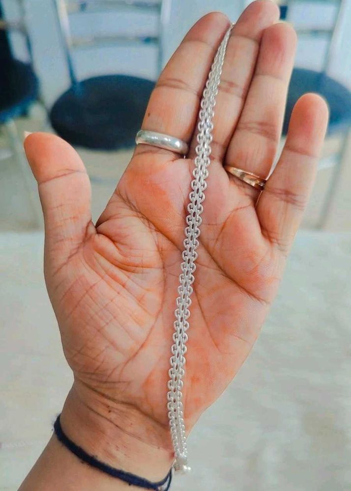 Light Weight Silver Chain Bracelet Unisex