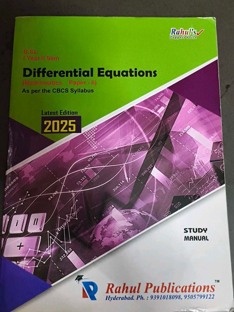 Differential Equations - 2025 Edition