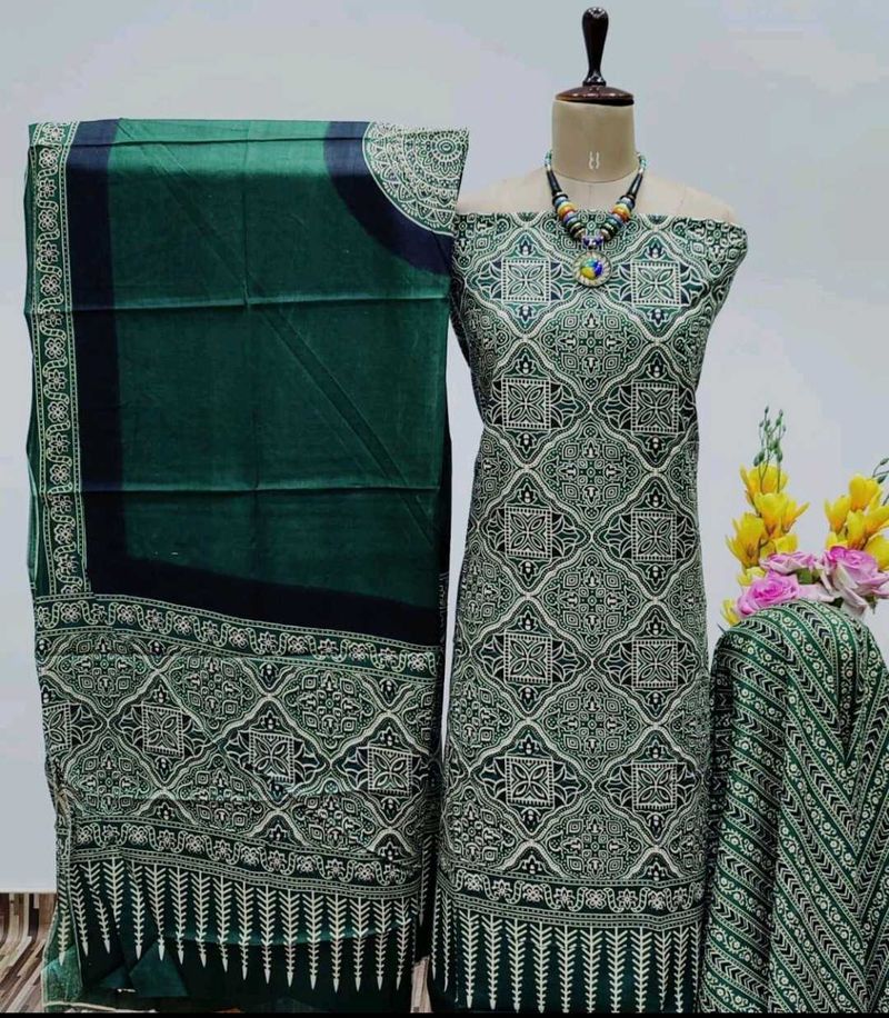 Ajrakh Print Dress Material