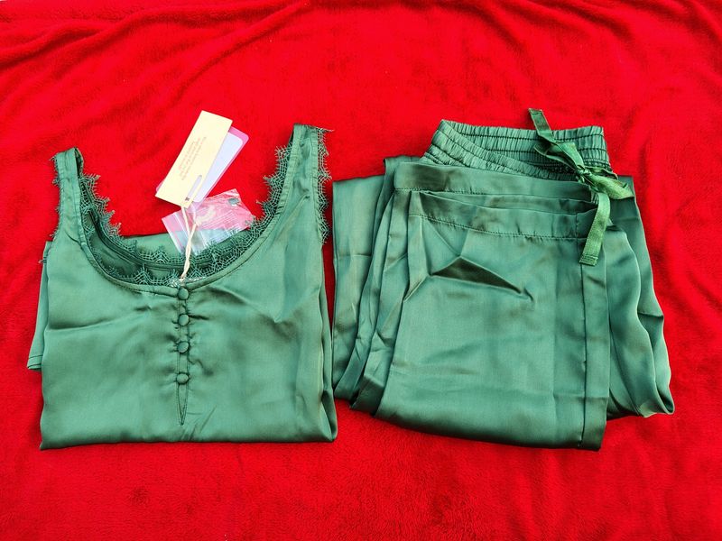 Night Suit 💚✨ Pure Satin 😍