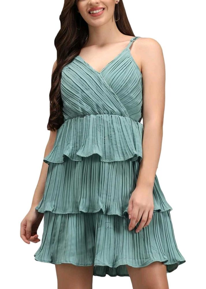 Knee-Length Layered Dress