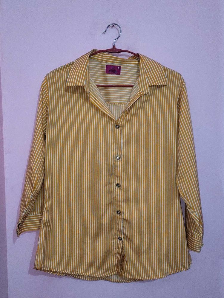 Striped Button-Down Shirt