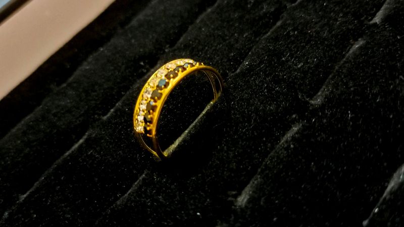 Diamond 💎 And Black Gem Ring 💍