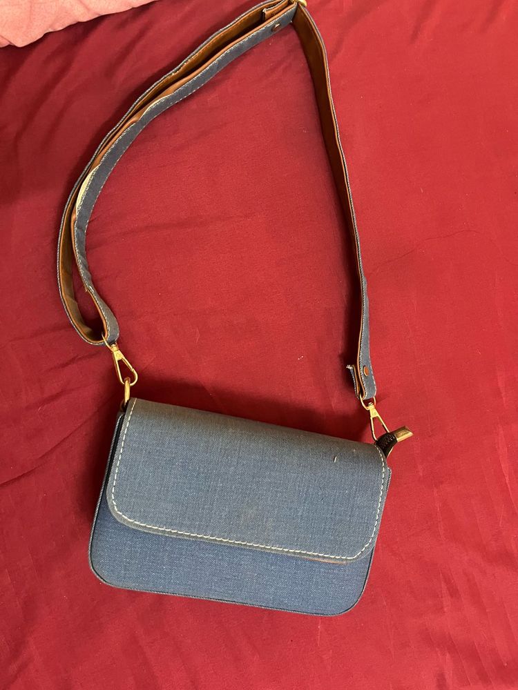 Denim Sling Bag