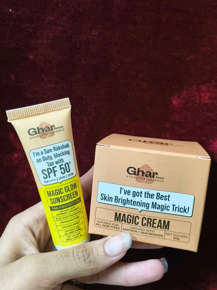 Ghar Soaps Magic Sunscreen+Cream Combo