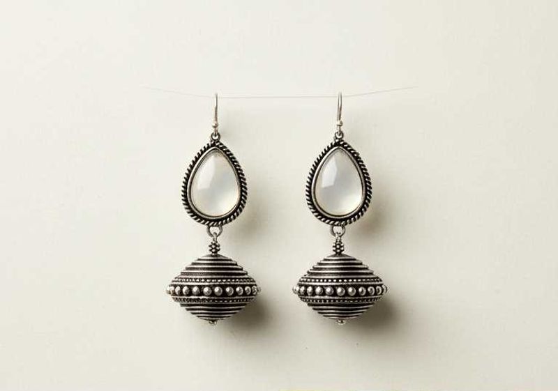 Silver Drop Earrings