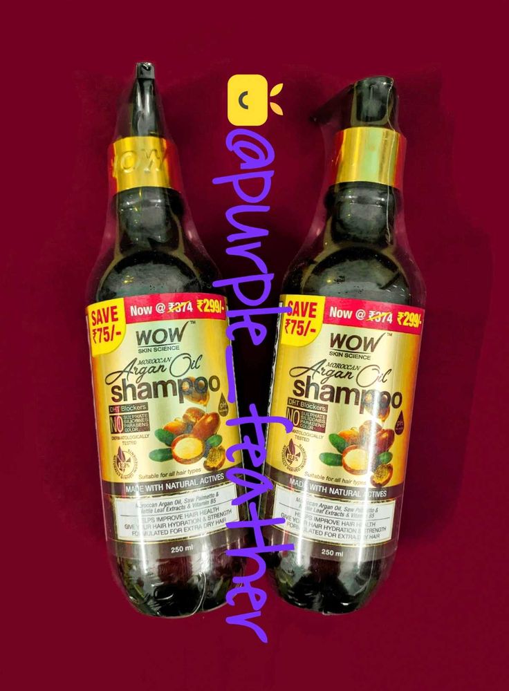 (Pack of 2) Wow Moroccan Argan Oil Shampoo