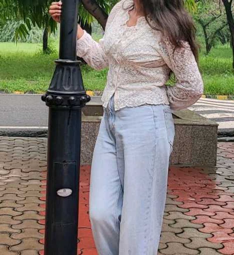 Off White Stylish Top