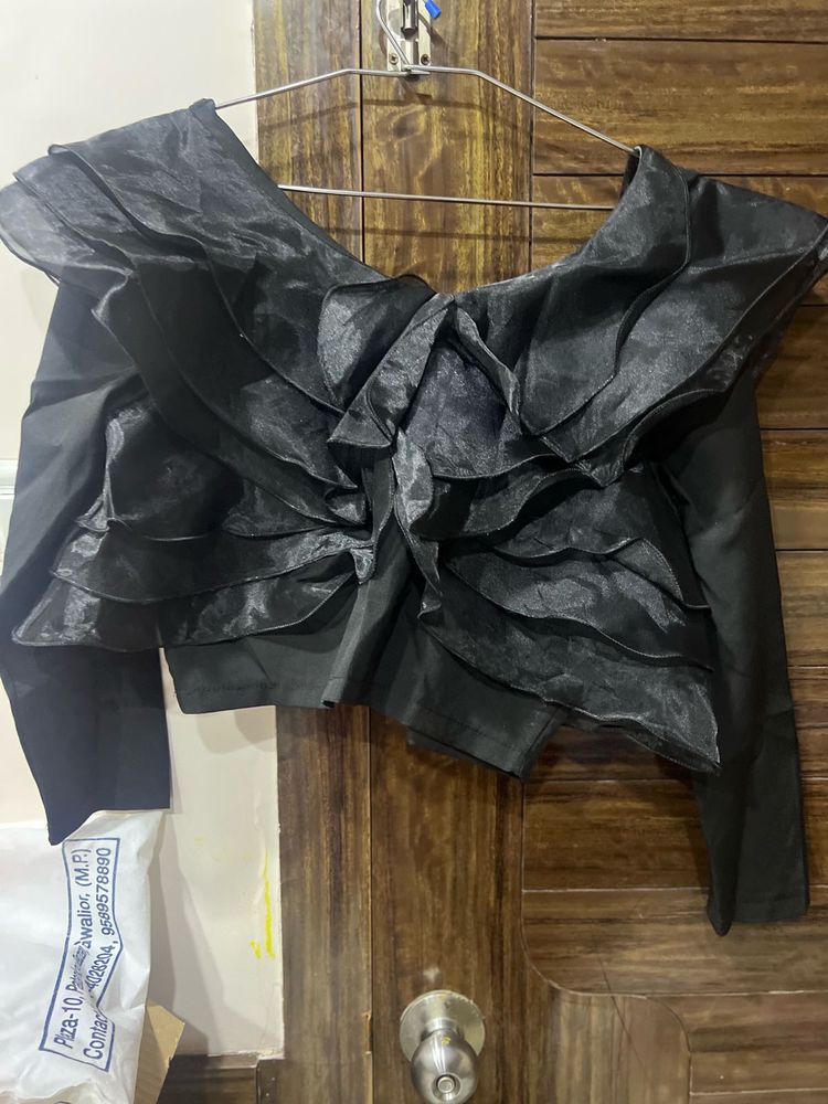 Ruffled Off-Shoulder Top