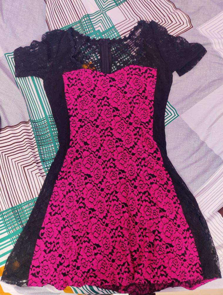 Aesthetic Pink &amp; Black Dress🖤💕