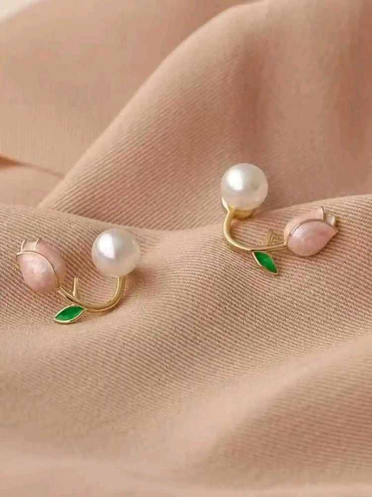 Pearl Flower Earrings