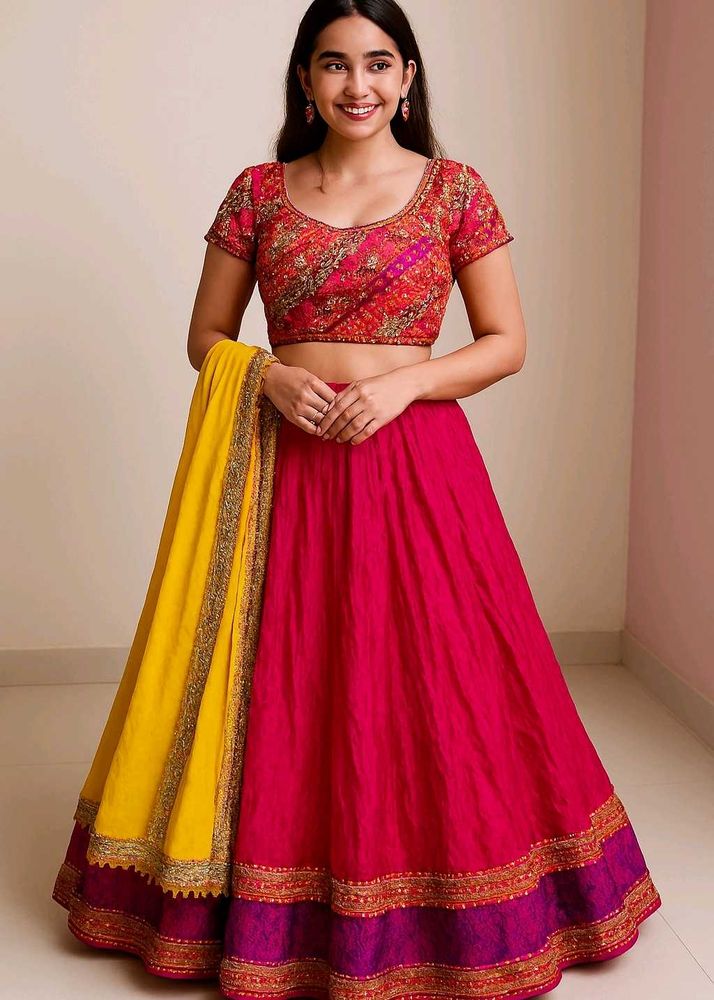 Pink Lehenga Choli Set