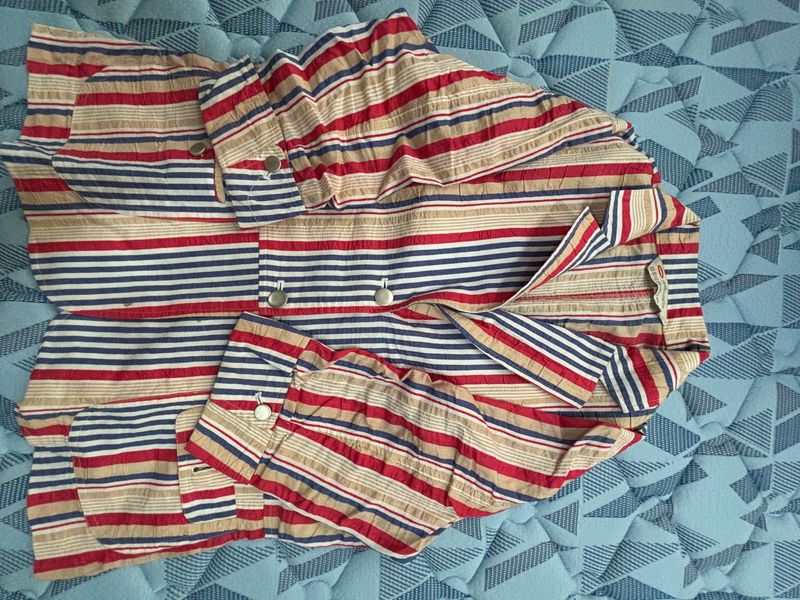 Striped Button-Down Shirt