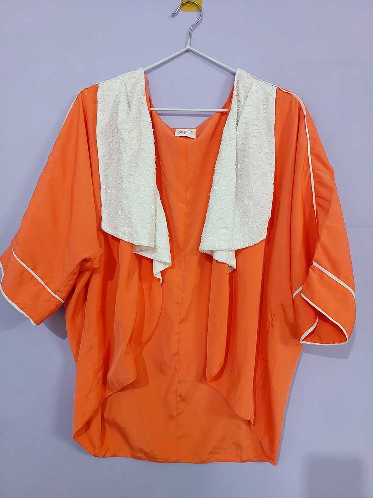 Peach Embellished Jacket