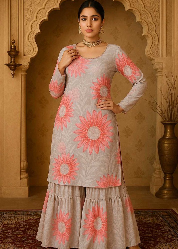 Floral Print Kurta Set