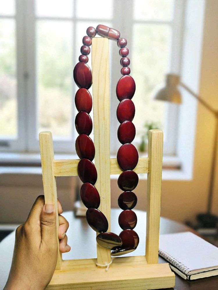 Red Beaded Necklace