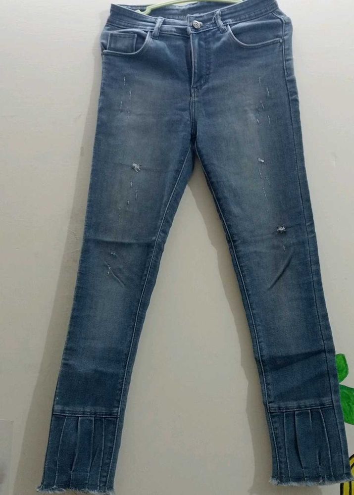 Women Mid-waist Skinny Jeans