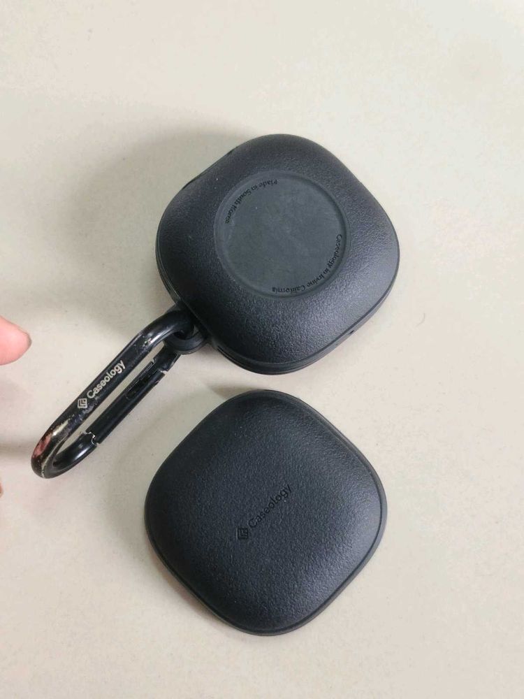 CASEOLOGY Spigen Earbuds Case Cover  (Matte Black)