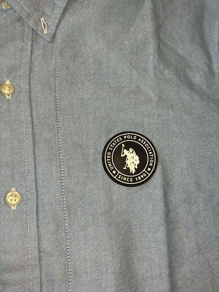 US POLO Men's Light Blue Shirt