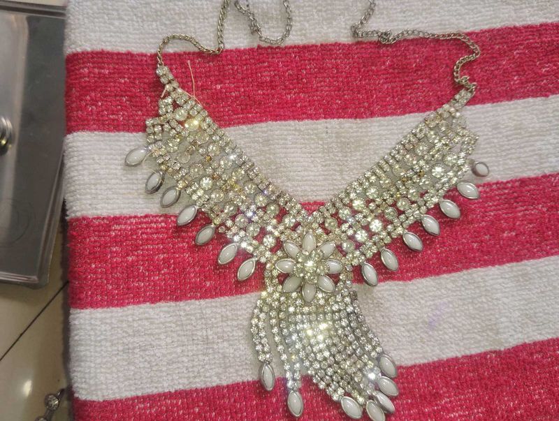 Statement Rhinestone Necklace