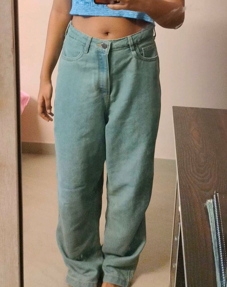 Light Wash Wide Leg Jeans
