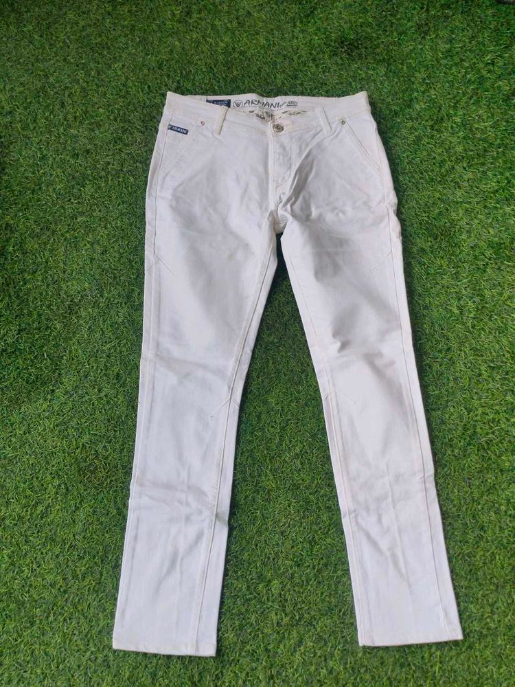 Armani Exchange Denim White Color Jeans