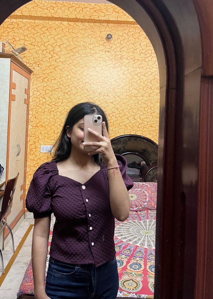 Purple Crop Top