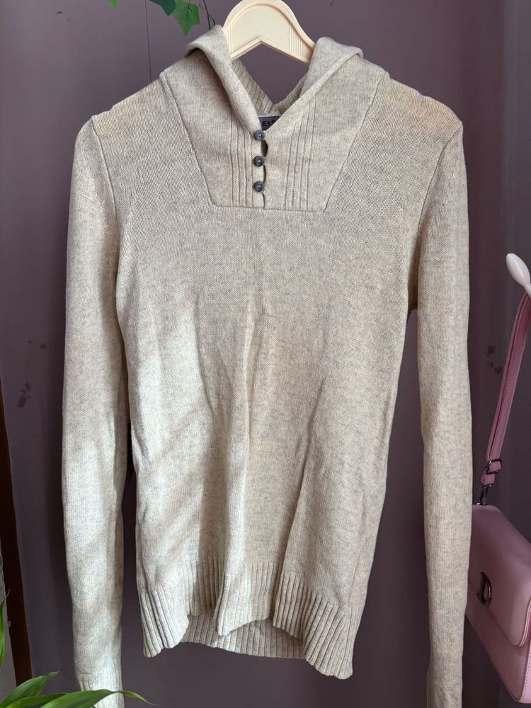 Beige Cardigan Sweater