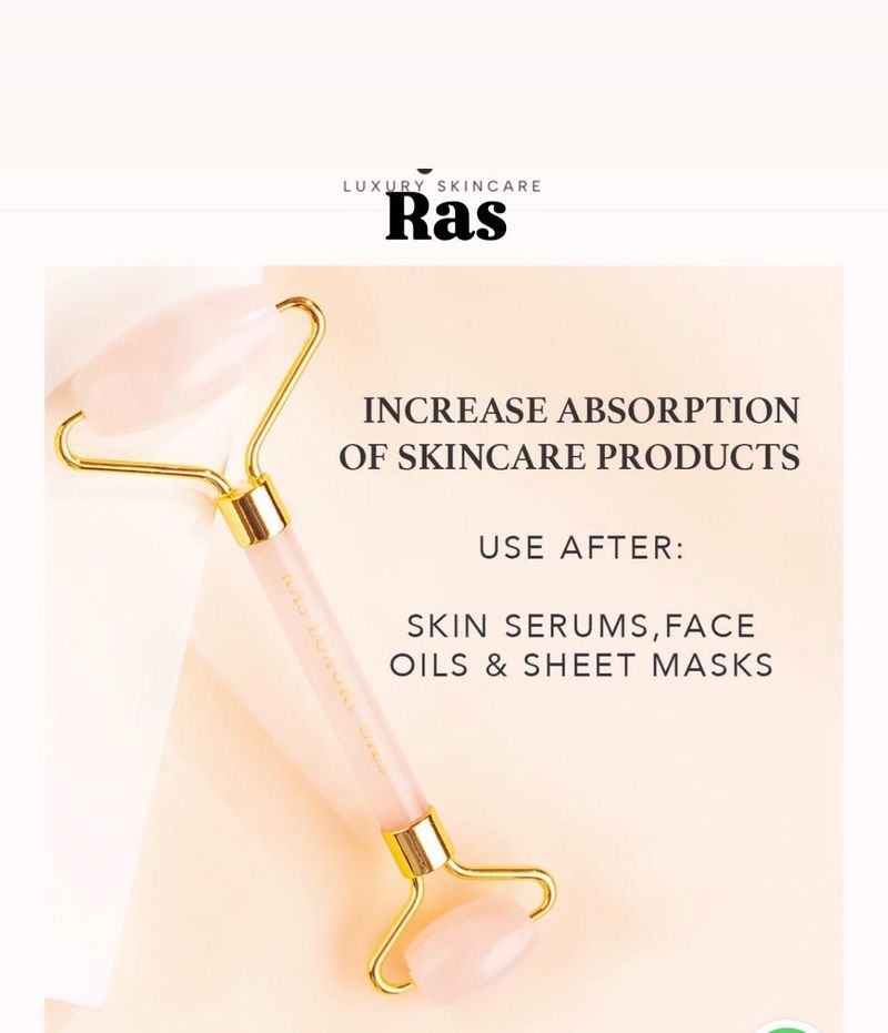 RAS Luxiert Skincare Rose Quarts Face Roller