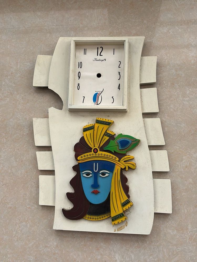 Krishna Wall Clock