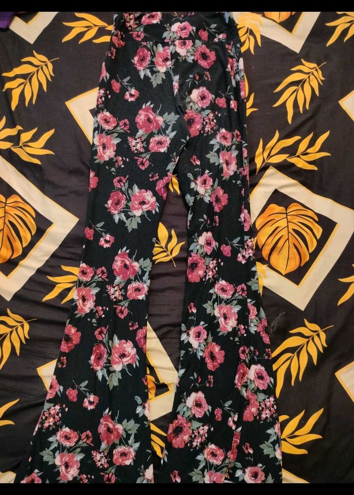 Boho Floral Flare Leggings